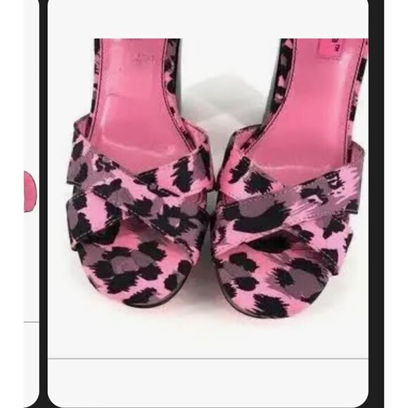 Vtg Y2K Alicia + Olivia for payless, ankle strap, chunky 5” heel w/ 2” platform. - Picture 5 of 9